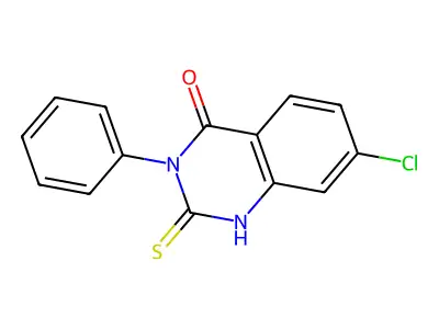 7-Chloro-3-phenyl-2-thioxo-2,3-dihydro-4(1H)-quinazolinone structure
