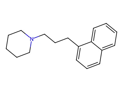 Piperidine, N-(3-(1-naphthyl)propyl)- structure