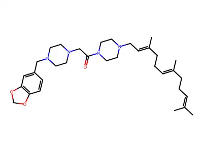 1-[4-1-piperazinylacetyl]-4- piperazine structure
