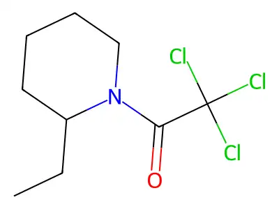 Piperidine, 2-ethyl-1-(trichloroacetyl)- structure