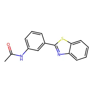 N-[3-(1,3-benzothiazol-2-yl)phenyl]acetamide structure