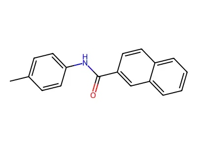 N-(4-methylphenyl)naphthalene-2-carboxamide structure