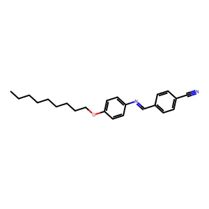 p-Cyanobenzylidene p-nonyloxyaniline structure