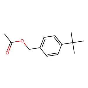 Benzenemethanol, 4-(1,1-dimethylethyl)-, 1-acetate structure