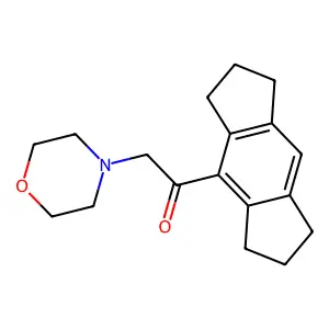 1-(1,2,3,5,6,7-Hexahydro-s-indacen-4-yl)-2-morpholin-4-ylethanone structure