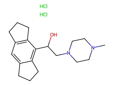C19H28N2O.2ClH.1/2H2O structure