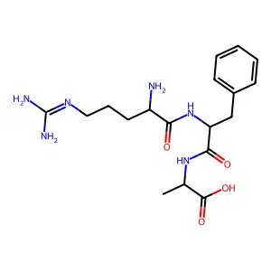H-Arg-Phe-Ala-OH acetate salt structure