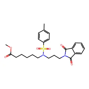 Methyl ester of 10-Phthalimido-7-tosyl-7-azadecanoic acid structure