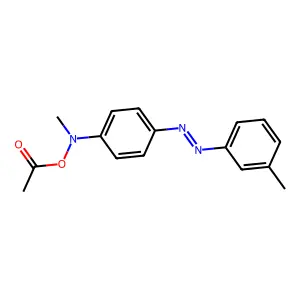 Benzenamine, N-(acetyloxy)-N-methyl-4-((3-methylphenyl)azo)- structure
