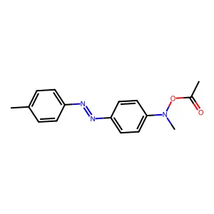 Benzenamine, N-(acetyloxy)-N-methyl-4-((4-methylphenyl)azo)- structure