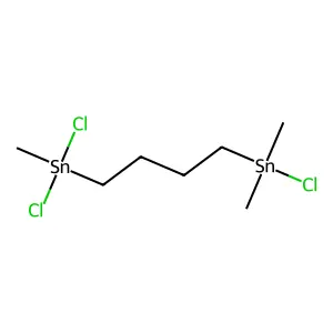 Chloro{4-[dichloro(methyl)stannyl]butyl}dimethylstannane structure