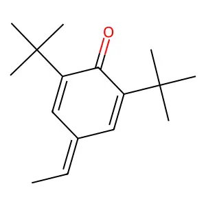 2,5-Cyclohexadien-1-one, 2,6-bis(1,1-dimethylethyl)-4-ethylidene- structure