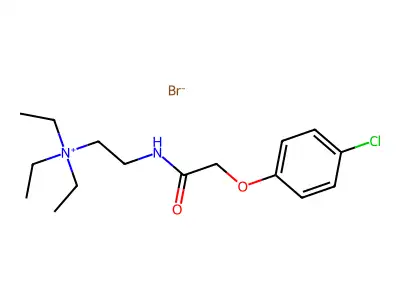 Ammonium, (2-(2-(p-chlorophenoxy)acetamido)ethyl)triethyl-, bromide structure