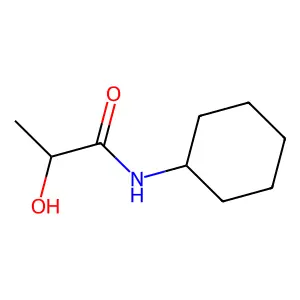 N-cyclohexyl-2-hydroxypropanamide structure