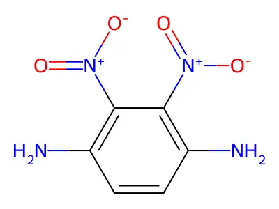 2,3-Dinitrobenzene-1,4-diamine structure