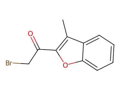 2-Bromo-1-(3-methyl-1-benzofuran-2-yl)ethan-1-one structure