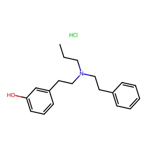 Phenol, 3-(2-((2-phenylethyl)propylamino)ethyl)-, hydrochloride (1:1) structure