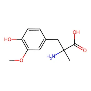 3-Methoxy-alpha-methyl-L-tyrosine structure