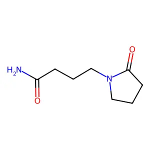 2-Oxo-1-pyrrolidinebutyramide structure