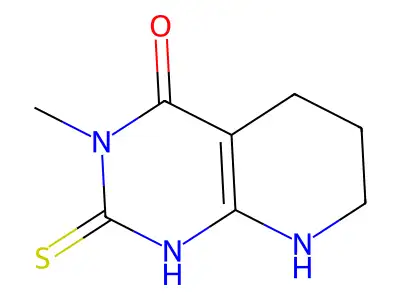 3-methyl-2-sulfanylidene-5,6,7,8-tetrahydro-1H-pyrido[2,3-d]pyrimidin-4-one structure