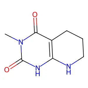 3-methyl-5,6,7,8-tetrahydro-1H-pyrido[2,3-d]pyrimidine-2,4-dione structure
