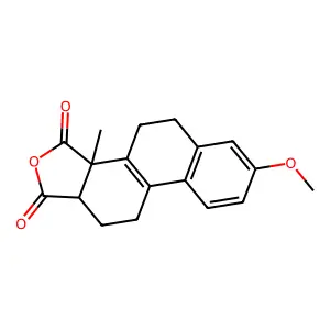 7-methoxy-3a-methyl-5,10,11,11a-tetrahydro-4H-naphtho[2,1-e][2]benzofuran-1,3-dione structure