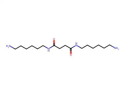 Butanediamide, N,N'-bis(6-aminohexyl)- structure