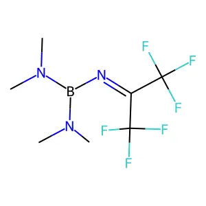 Borane, bis(dimethylamino)(hexafluoropropanimino)- structure