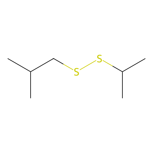 Isopropyl isobutyl disulfide structure