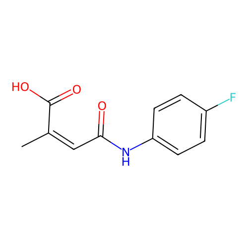 (Z)-3-(4-Fluoro-phenylcarbamoyl)-2-methyl-acrylic acid structure