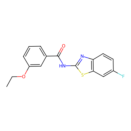 3-ethoxy-N-(6-fluoro-1,3-benzothiazol-2-yl)benzamide structure