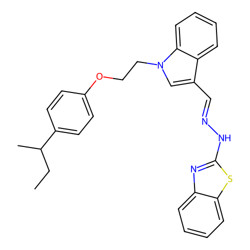 C28H28N4OS structure