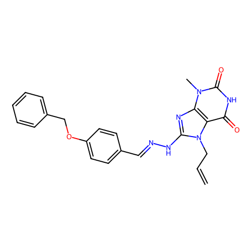 C23H22N6O3 structure