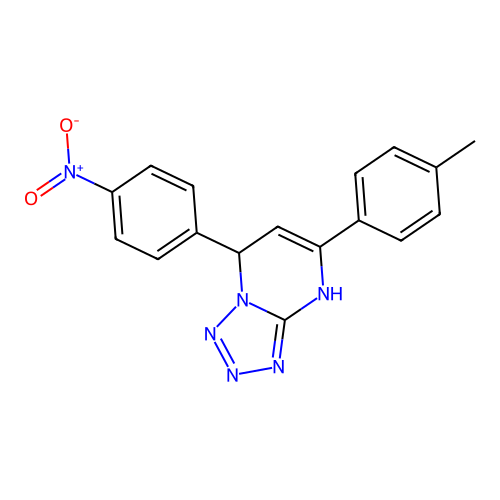 5-(4-Methylphenyl)-7-(4-nitrophenyl)-4,7-dihydrotetrazolo[1,5-a]pyrimidine structure