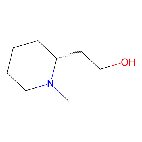 2-Piperidineethanol, 1-methyl-, (R)- structure