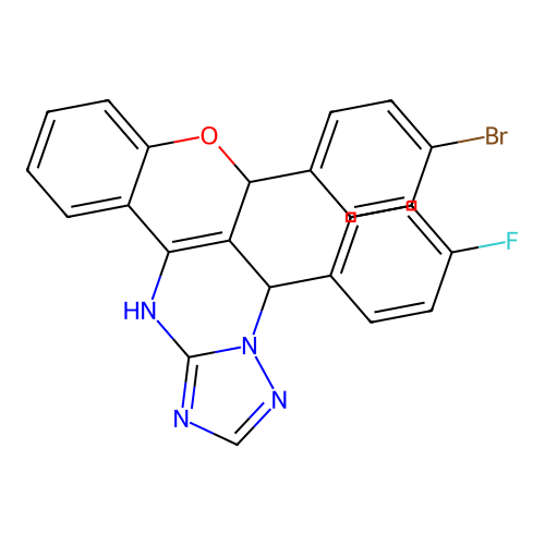 C24H16BrFN4O structure