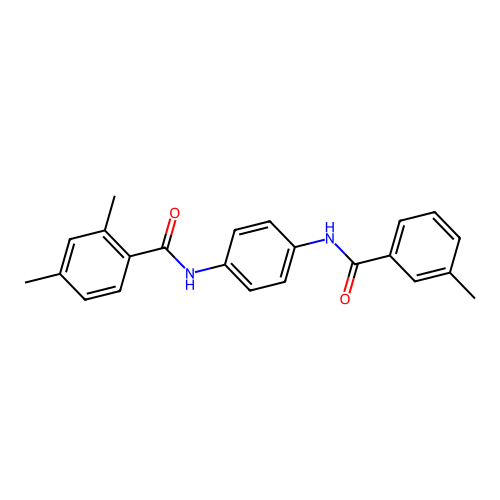 2,4-dimethyl-N-(4-{[(3-methylphenyl)carbonyl]amino}phenyl)benzamide structure