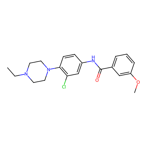 N-[3-chloro-4-(4-ethylpiperazin-1-yl)phenyl]-3-methoxybenzamide structure