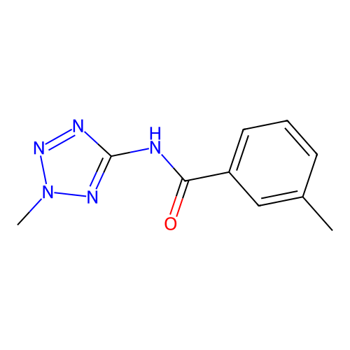 3-methyl-N-(2-methyl-2H-tetrazol-5-yl)benzamide structure