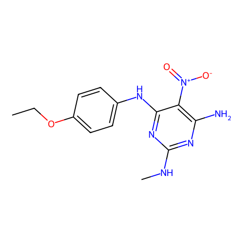 N~4~-(4-ethoxyphenyl)-N~2~-methyl-5-nitropyrimidine-2,4,6-triamine structure
