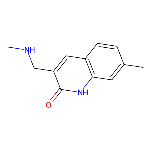 7-methyl-3-(methylaminomethyl)-1H-quinolin-2-one structure
