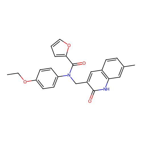 N-(4-ethoxyphenyl)-N-((2-hydroxy-7-methylquinolin-3-yl)methyl)furan-2-carboxamide structure