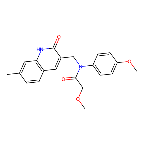 N-((2-hydroxy-7-methylquinolin-3-yl)methyl)-2-methoxy-N-(4-methoxyphenyl)acetamide structure