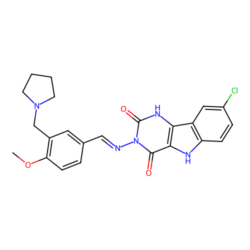 C23H22ClN5O3 structure