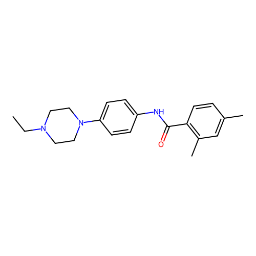 N-[4-(4-ethylpiperazin-1-yl)phenyl]-2,4-dimethylbenzamide structure