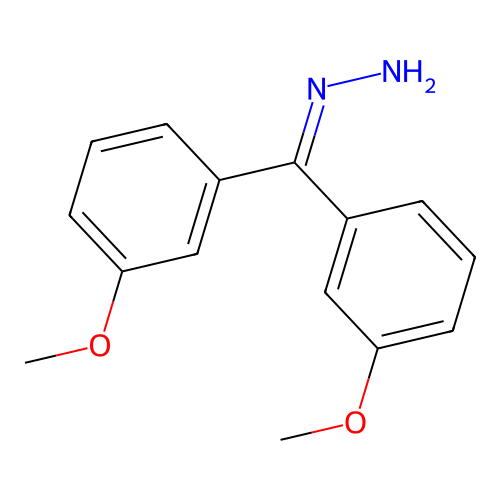 Methanone, bis(3-methoxyphenyl)-, hydrazone structure