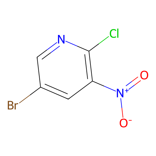 5-Bromo-2-chloro-3-nitropyridine structure