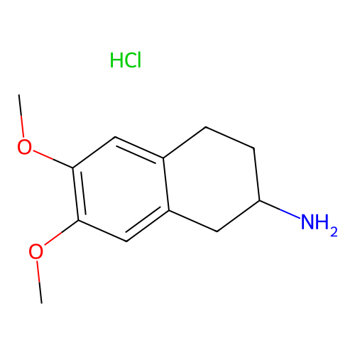 6,7-dimethoxy-1,2,3,4-tetrahydronaphthalen-2-amine Hydrochloride structure