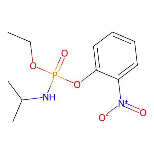 Phosphoramidic acid, (1-methylethyl)-, ethyl 2-nitrophenyl ester structure