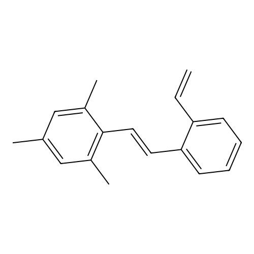1,3,5-Trimethyl-2-[2-(2-vinylphenyl)vinyl]benzene structure